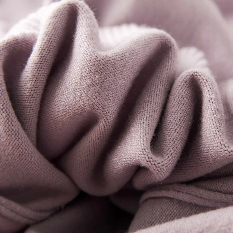 Шерхуре 2019 женский осенний свитер с длинным рукавом Водолазка чистого цвета и