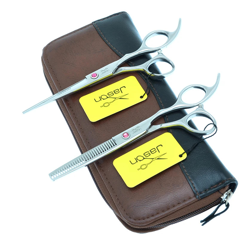 

Jason 5.5/6 inch Barber Shear Professional Hair Cutting Shears Hairdressing Thinning Scissors Salon Styling Tools Haircut A0035D