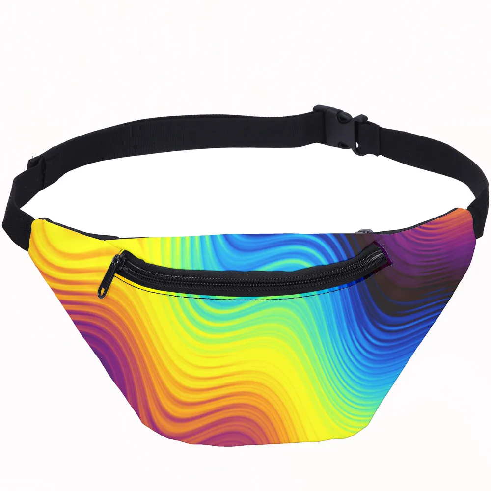 Хит психоделическая красочная поясная сумка на пояс с принтом мини через плечо