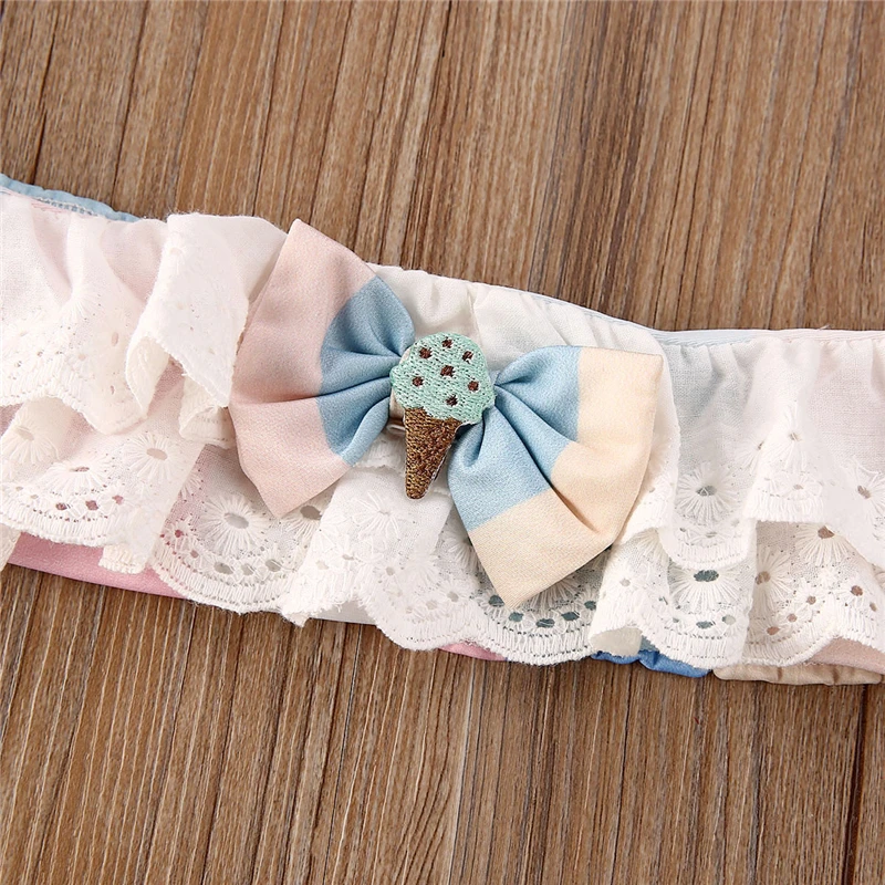 Комплект бикини с цветочным принтом для маленьких девочек купальный костюм