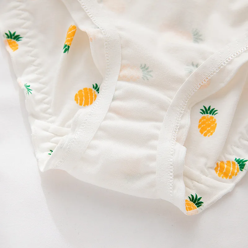 Women Sexy pineapple Panties Cotton high quality white Knickers Lotus leaf lady Strawberry Briefs Underwear fruit Lingeries 2020 | Женская