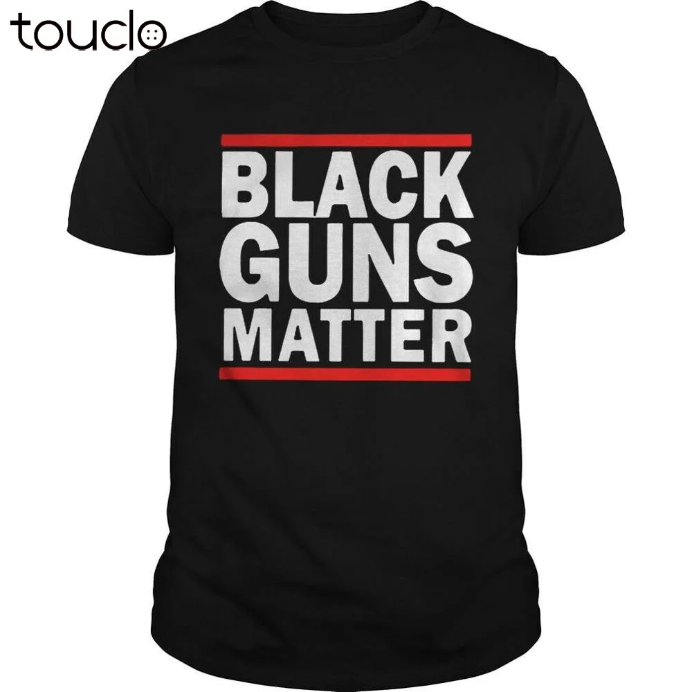 

Black Guns Matter T Shirt Funny Birthday Cotton Tee Vintage Gift Men
