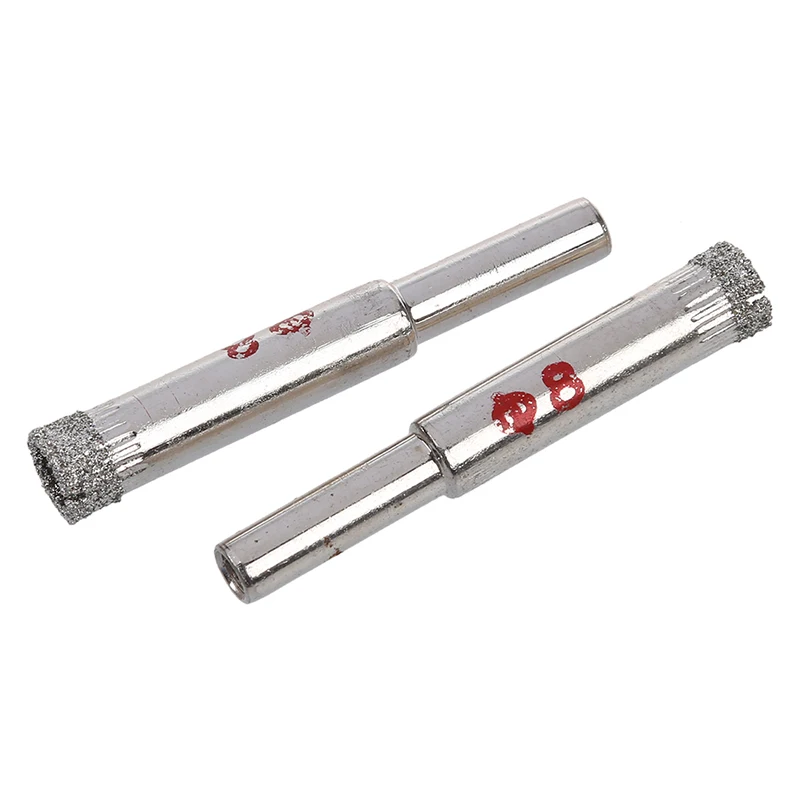 

NEW-8mm Dia Diamond Tipped Drill Bit Tile Glass Hole Saws 2 Pcs