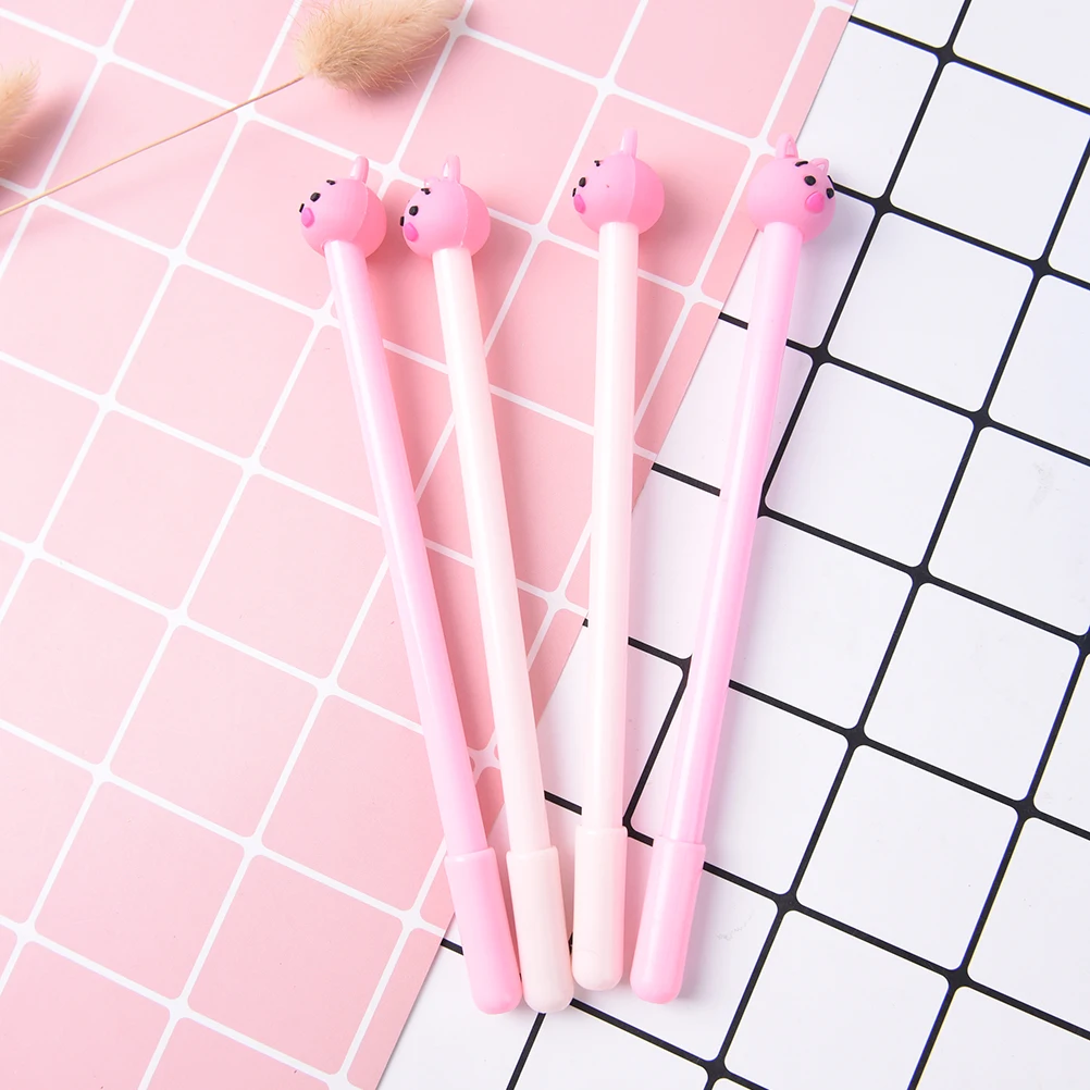 2 шт. милая гелевая ручка с рисунком розовой свиньи модные школьные офисные