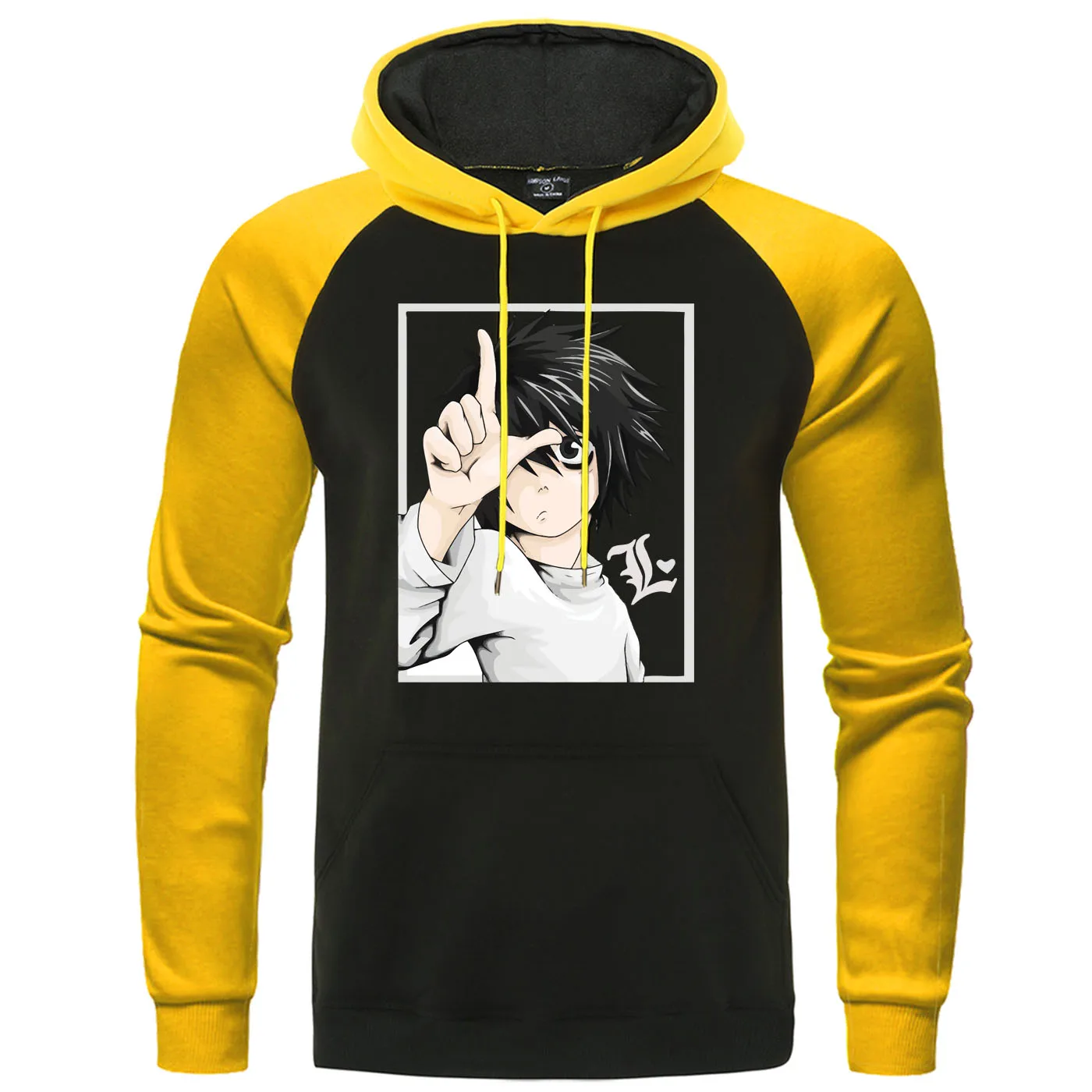 Мужские толстовки с рукавами реглан death note Забавный пуловер японским аниме