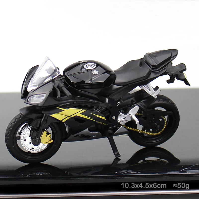 Yamaha black 1:18 весы игрушечный мотоцикл сплав Пластик вездеход моделирование гонки мотоцикл коллекция моделек для детей - Цвет: Yamaha black