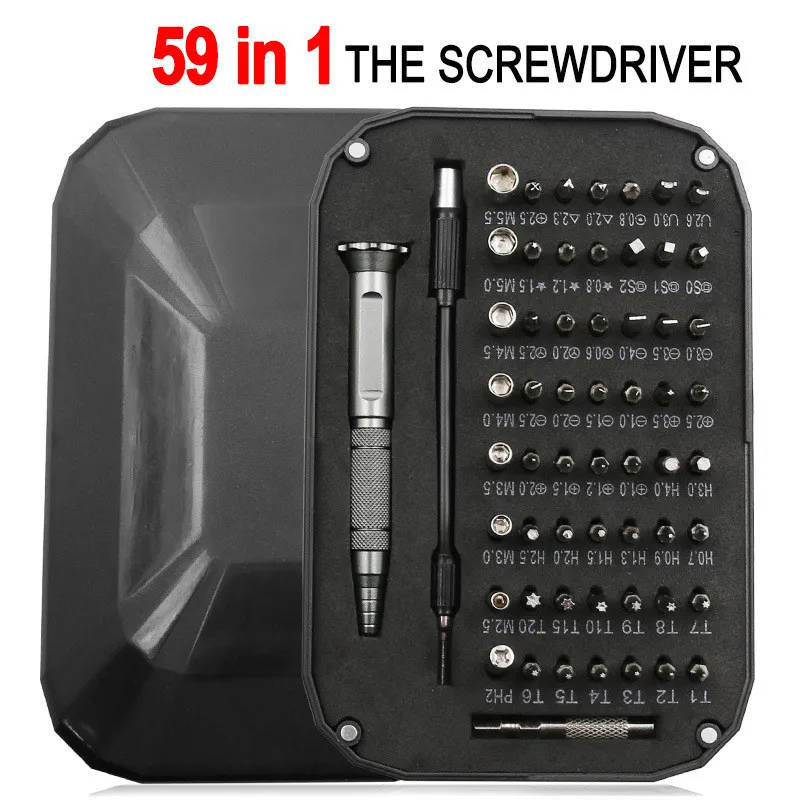 Portable 59 in 1 Screwdriver Set Magnetism Mini Precision Multi Computer Mobile Phone Device Repair Hand Home Tools | Инструменты