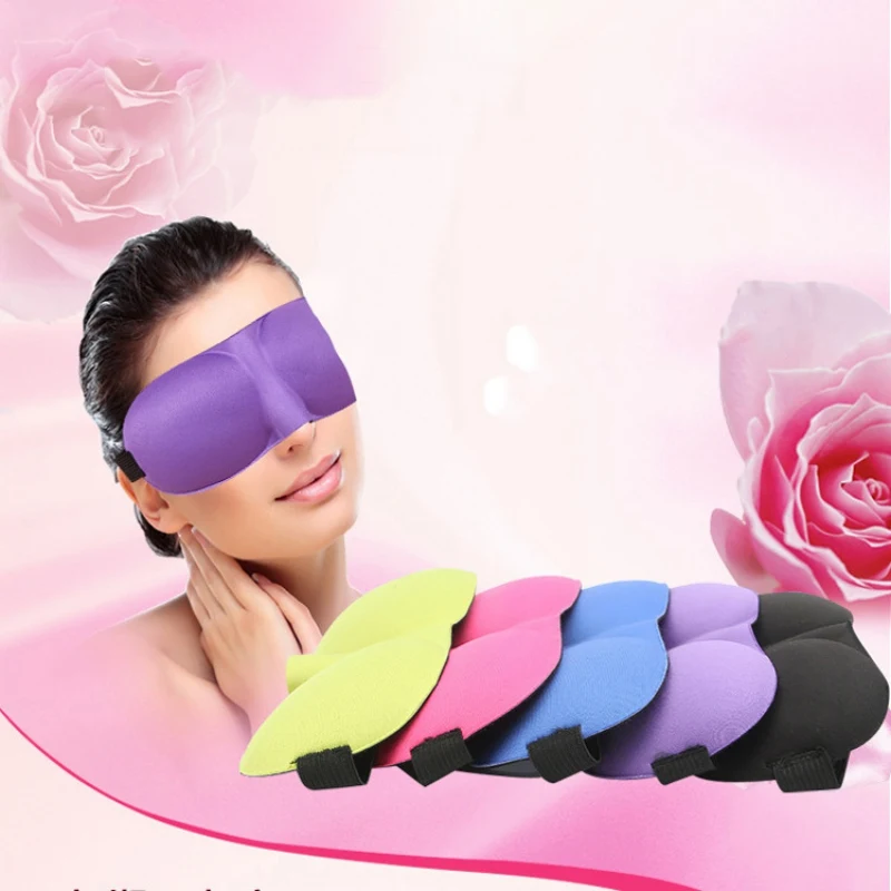 

Soft Portable Blindfold Travel Eyepatch 3D Sleep Eye Cover Natural Sleeping Eye Mask Adjustable Eyeshade Cover Shade Eye Patch