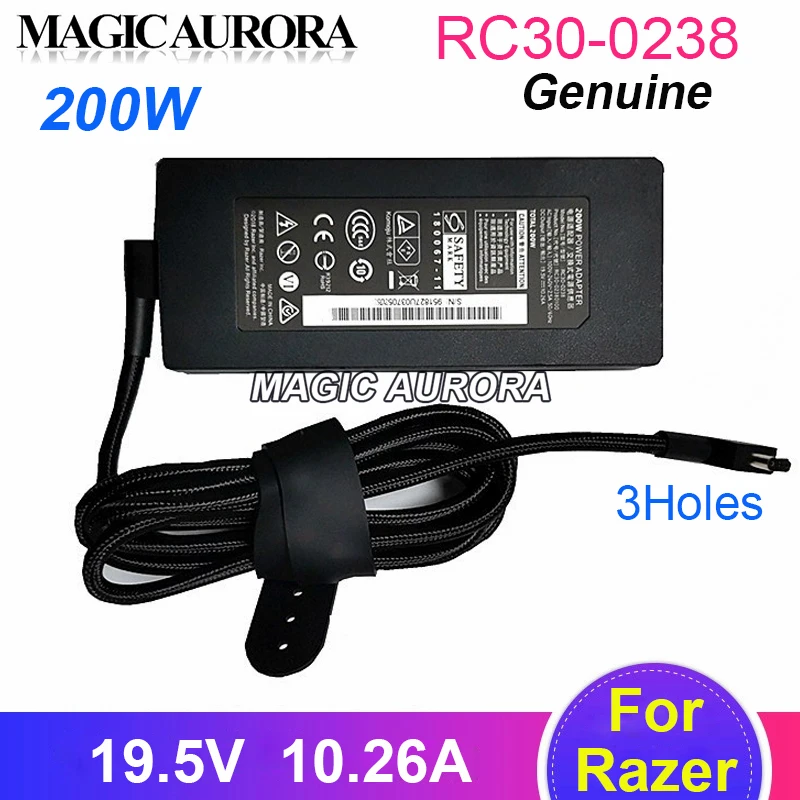 19.5v 10.26a Rc30-0238 Rc30-02380100 For Razer Blade 15 2019 Base Rz09-02385 Laptop Power Supply
