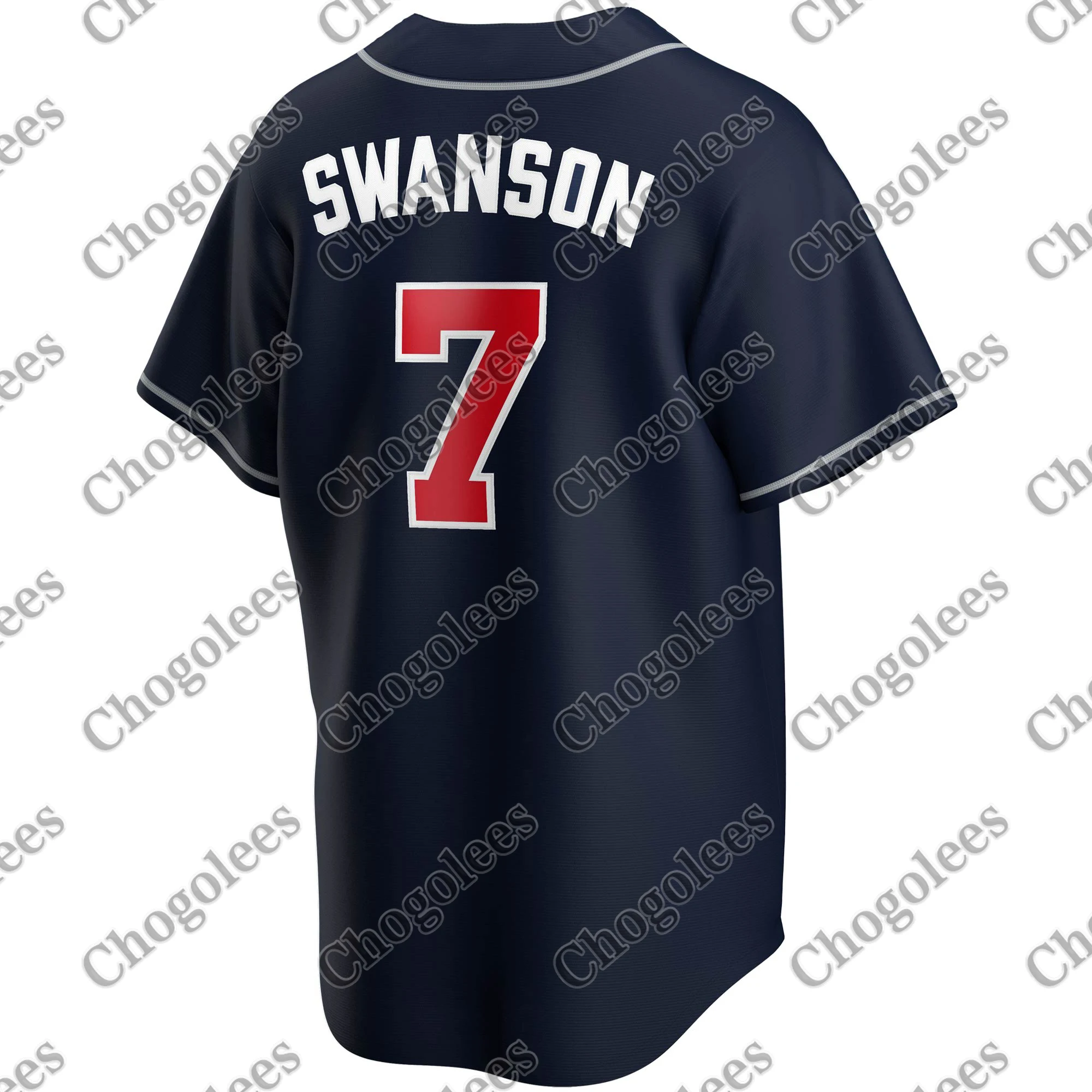 

Camisa de beisebol dansby swanson atlanta alternate 2020 jogador jrsei-marinha