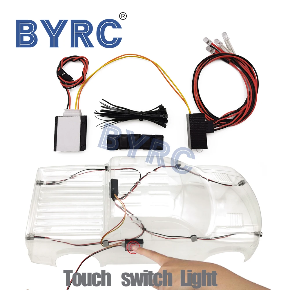 RC автомобиль сенсорный контроль светодиодный светильник 5 мм белый и красный для