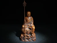 6 china lucky seikos boxwood ksitigarbha buddha statue sitting buddha amitabha enshrine the buddha