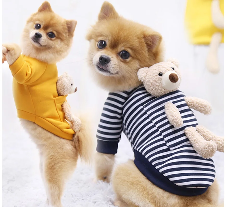 

Новинка Осень-зима свитер для собак на весну кошка симпатичный медведь одежда для собак для маленьких собак Чихуахуа Тедди Йоркширский