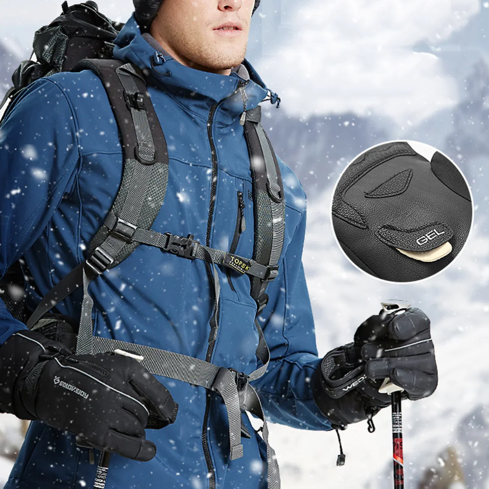 

1 Pair of Winter Skating Windproof Unisex Snowboard Thicken Reflecting Light Size