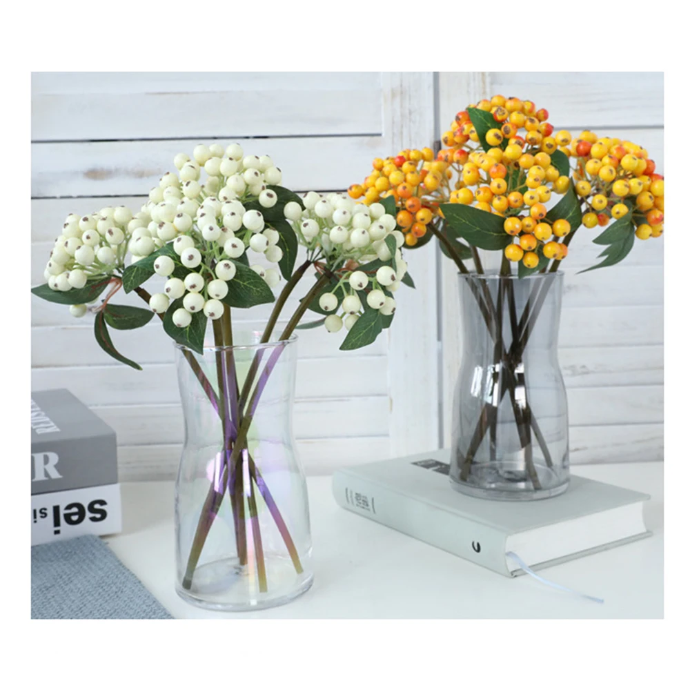 1 шт. завод искусственных цветов ягоды поддельные ягодные растения на Рождество