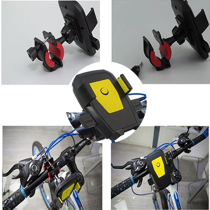 

Universal Motorcyle Bicycle Phone Holder Handlebar Screw Fixation Bike GPS Stand Clip Cycling Anti-slip Bracket for CellPhone