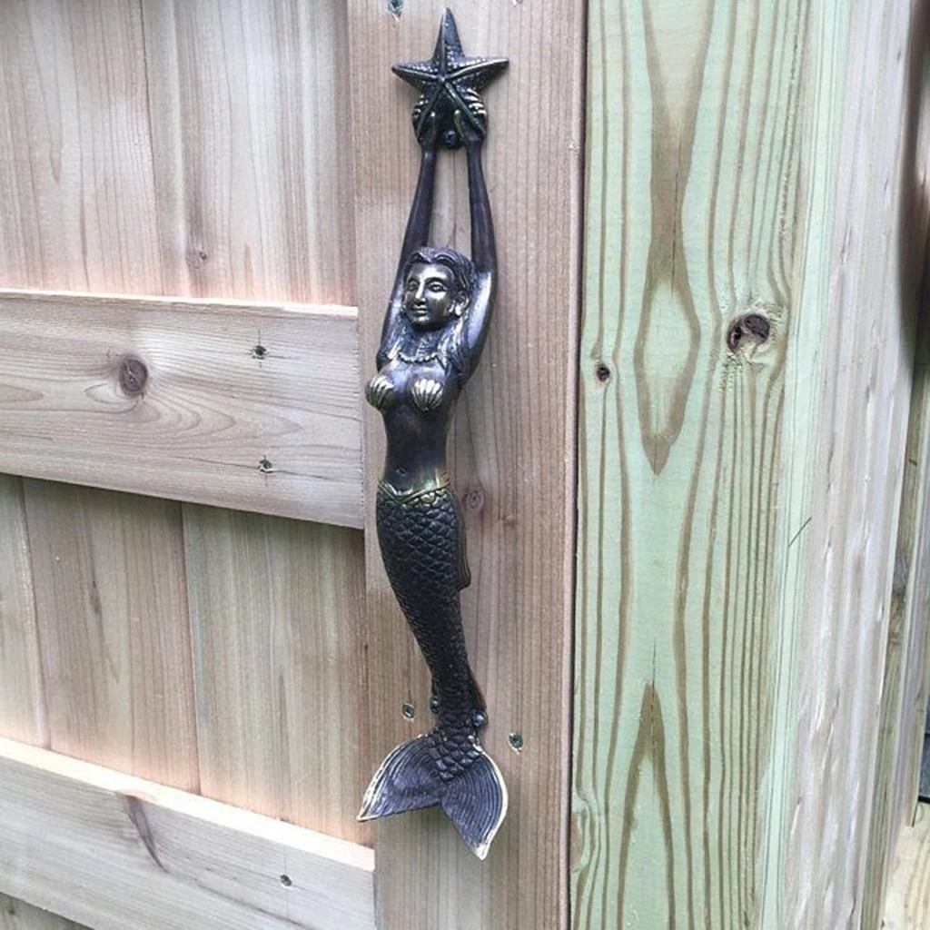 

Vintage Mermaid Door Handle Nautical Cabinet Pulls Living Room Drawer Knobs