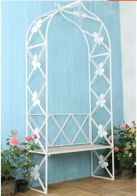 Железная белая бабочка в стиле ретро декоративные цветы американском свод сада с