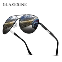 glasesine 2022 new luxury polarized sunglasses for men women unisex round classic retro pilot goggles uv moda oculos masculino
