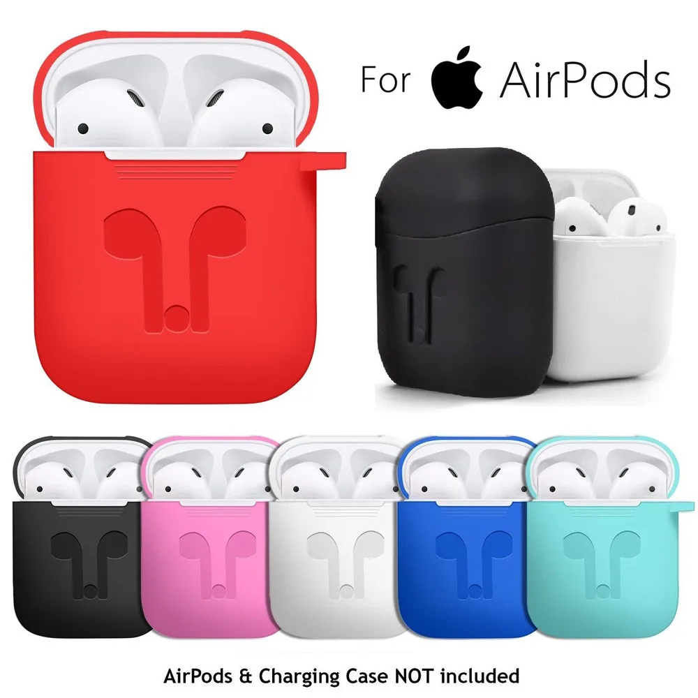 Силиконовый чехол для беспроводных наушников Bluetooth аксессуары телефона Apple AirPods