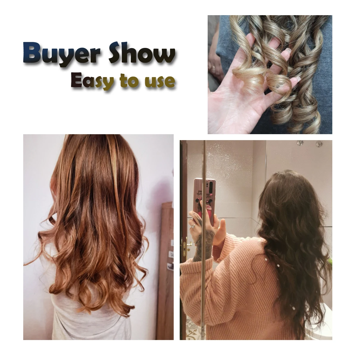 

Portable Wireless Automatic Curling Iron Hair Curler USB Rechargeable for LCD Display Curly Machine with 1 Comb+2pc Clips GH1