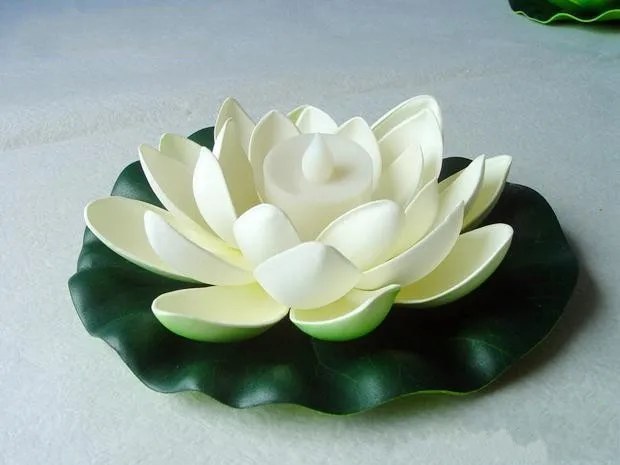 Искусственные СВЕТОДИОДНЫЕ свечи плавающие цветок лотоса с красочно изменен