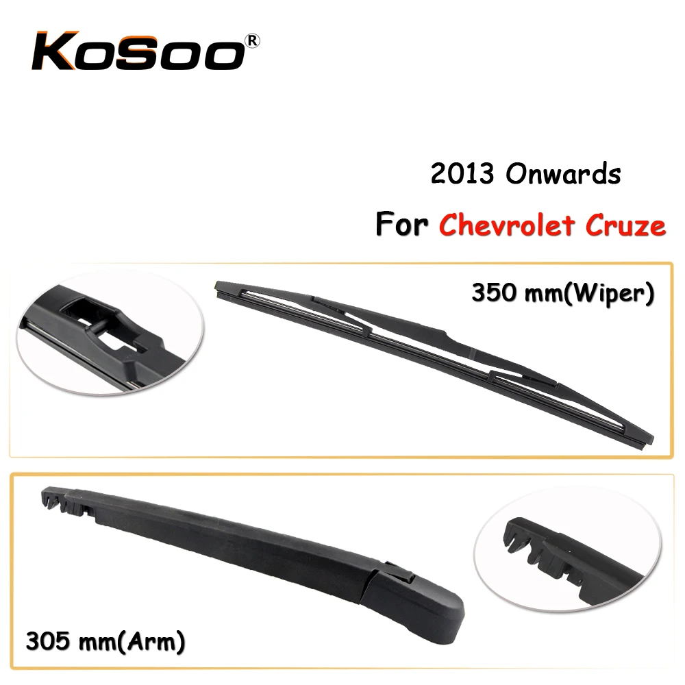 KOSOO Авто Задняя щетка автомобильного стеклоочистителя для Chevrolet Cruze 350 мм 2013 года