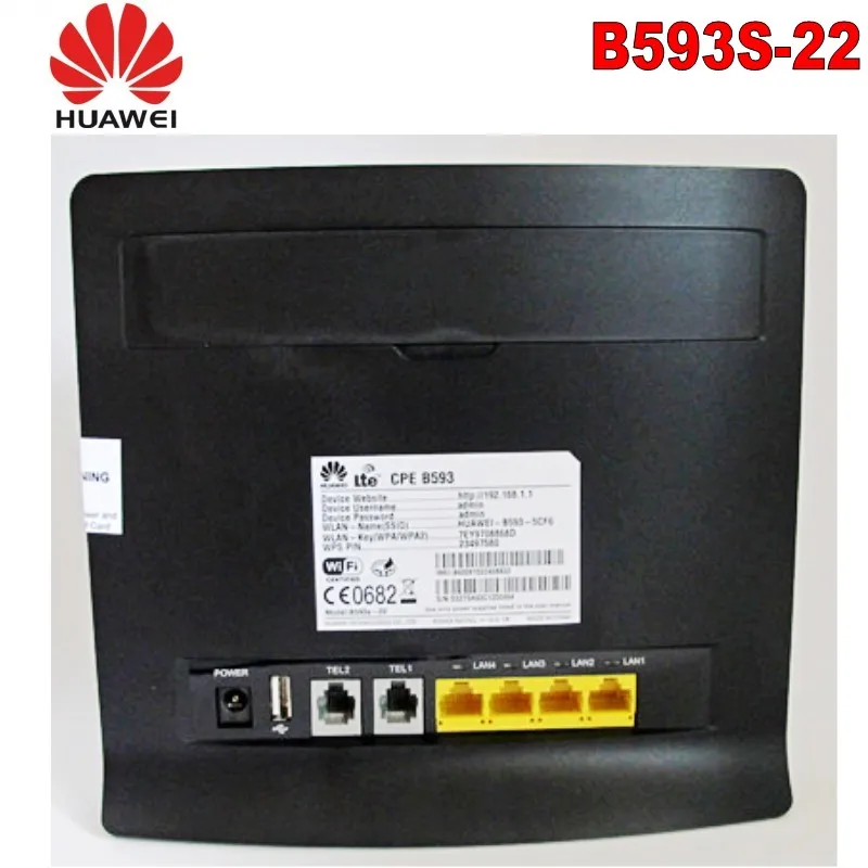 

Unlcoked – routeur WiFi industriel B593s-22 4G LTE CPE