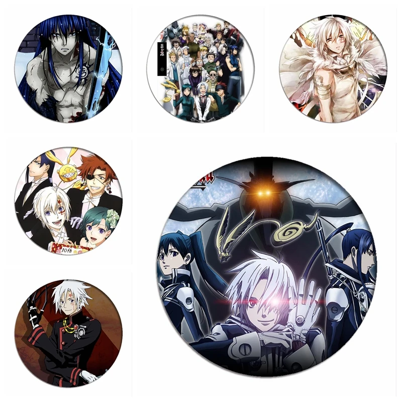 D.Gray-man Cosplay Backpack Badges Allen Walker Cartoon Brooch Pin Yu Kanda Linali Lee Collection Breastpin for Clothing