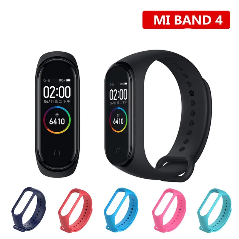 Ремешок на запястье для Xiaomi Mi Band 4 сменный силиконовый браслет мужчин и