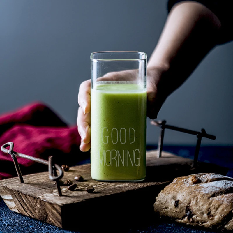 400 мл стакан для молока чашки прозрачный вино фруктовый сок пивная чашка бытовые