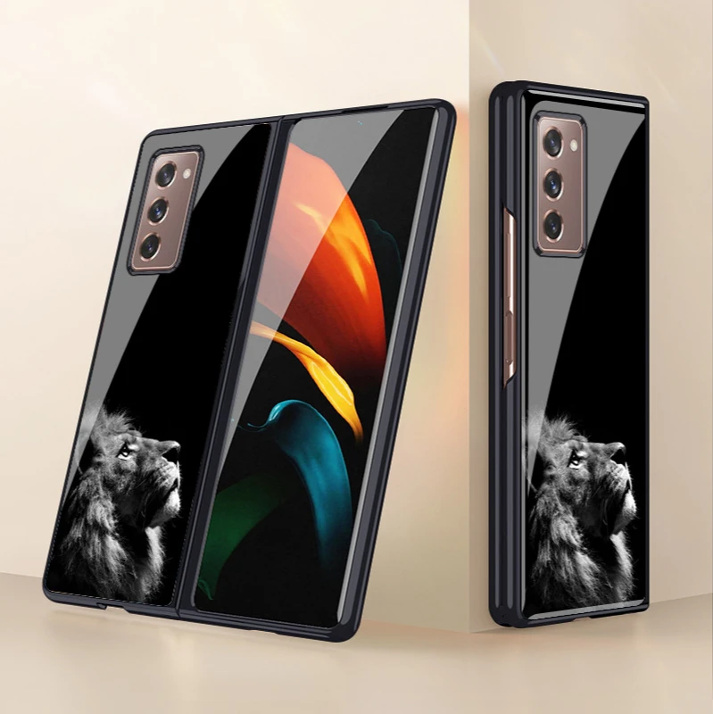 

Чехол для Samsung Galaxy zfold2 мобильный телефон, складной защитный чехол Z fold2, гальваническое стекло sm-f9160, защита от падения
