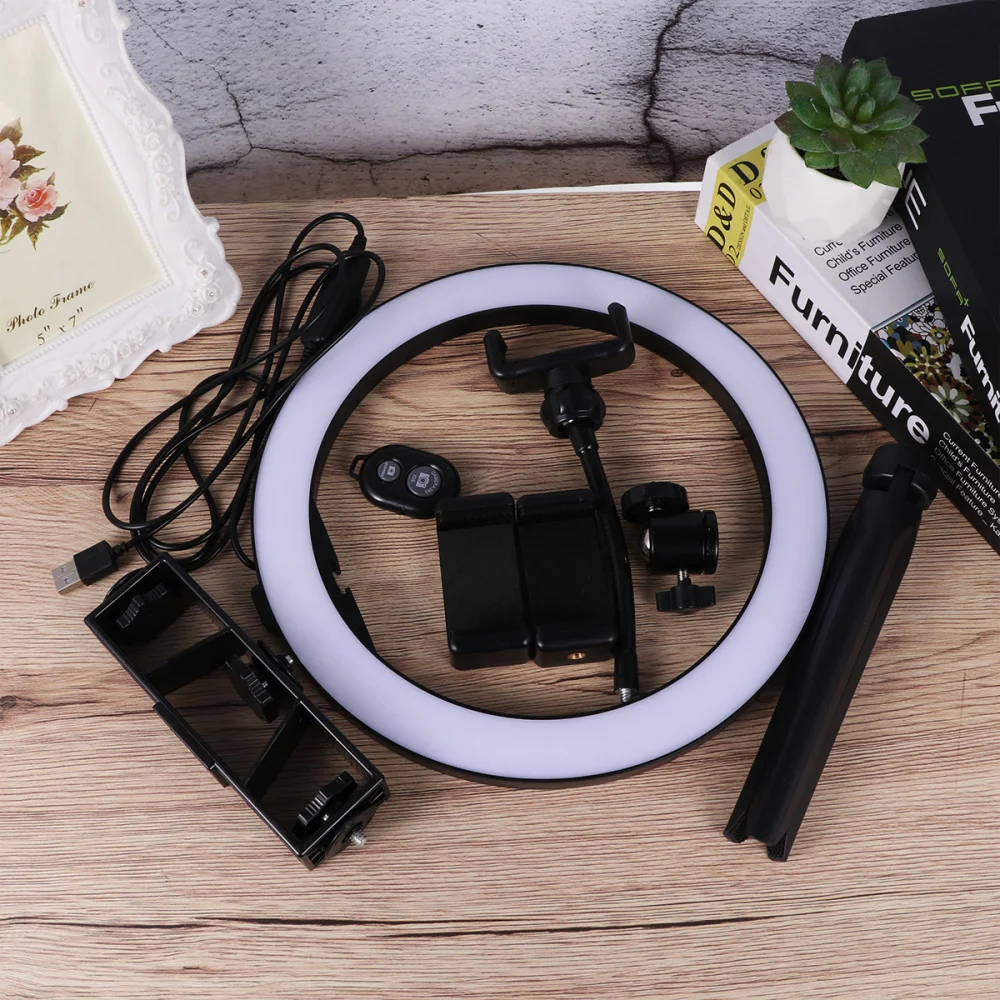 

1 Set Anchor LED Fill Light Beauty LED Ring Filling Lamp USB Charging Live Broadcast Fill Lamp Creative LED Beauty Lamp Dimmable