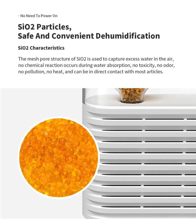 New 150ml Plant Air Dehumidifier Rechargeable Reuse Dryer Moisture Absorber White For Home Office Dehumidification | Бытовая техника