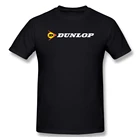 Мужские футболки с логотипом шин Dunlop, Мужская футболка с забавным принтом и коротким рукавом, футболки, топ, идея для подарка, одежда, футболки