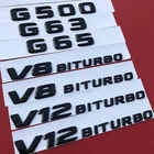 Значок-эмблема для Mercedes Benz AMG G63 G65 G500 V8 V12 BITURBO