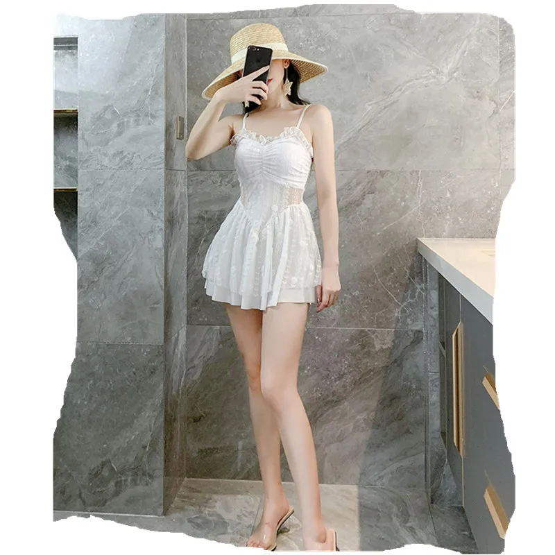 Модный женский костюм с юбкой в стиле ретро комплект из двух предметов купальный