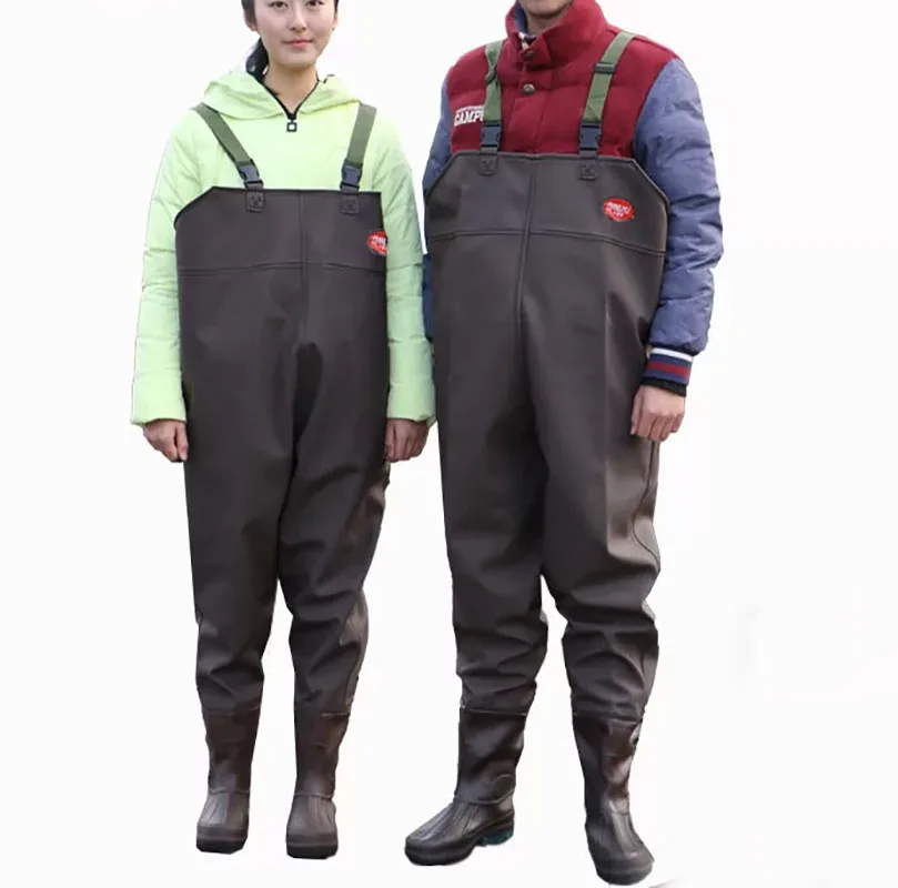 Комбинезон водонепроницаемый из ПВХ для мужчин и женщин прочный мягкий