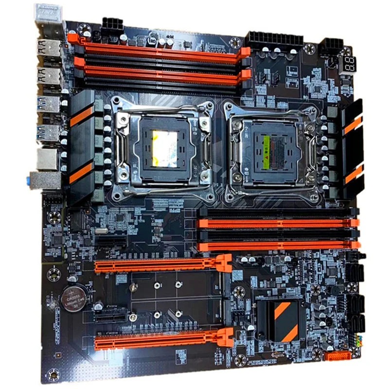 Новая X99 двойная компьютерная материнская плата LGA2011 CPU RECC DDR4 Memory Eating Chicken игровая