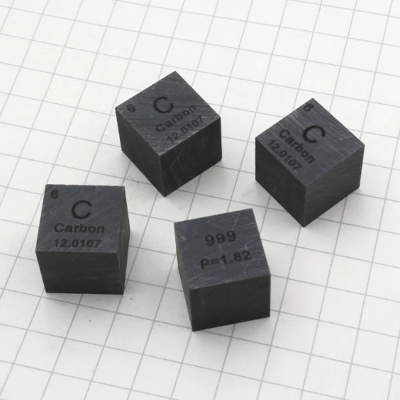 

99.9% High Purity Carbon Block Carbon Metal Periodic Table Cube C Cube Hobby Display Collection 10*10*10mm