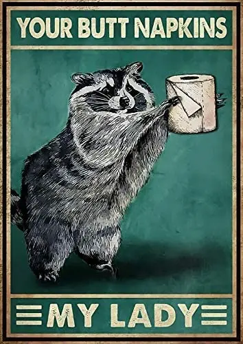 

Жестяные салфетки Raccoon Your для кухни, ресторана, ванной комнаты