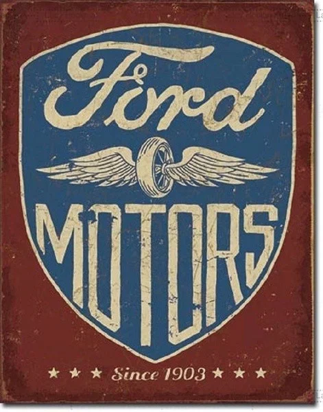 

Ford Motors Since 1903 TIN SIGN Vintage Garage Shop Wall Decor Metal Poster (20*30cm)