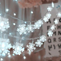 snowflake lamp snow string lights christmas decorations 2022 new year garland 610m battery operated waterproof ip65