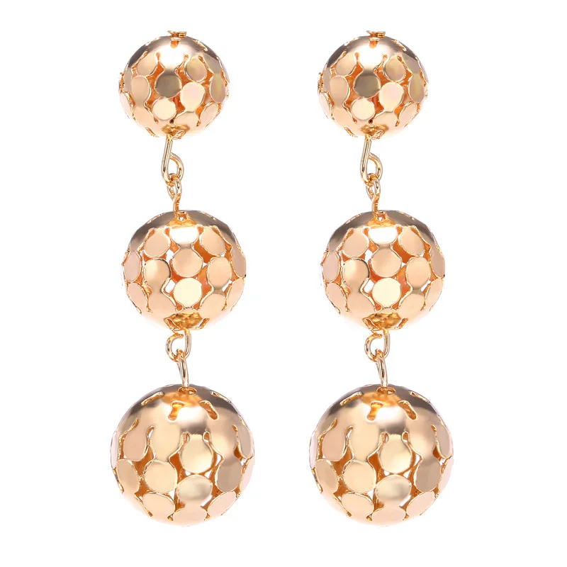 2021 Горячая Распродажа корейские длинные массивные серьги полые металлические