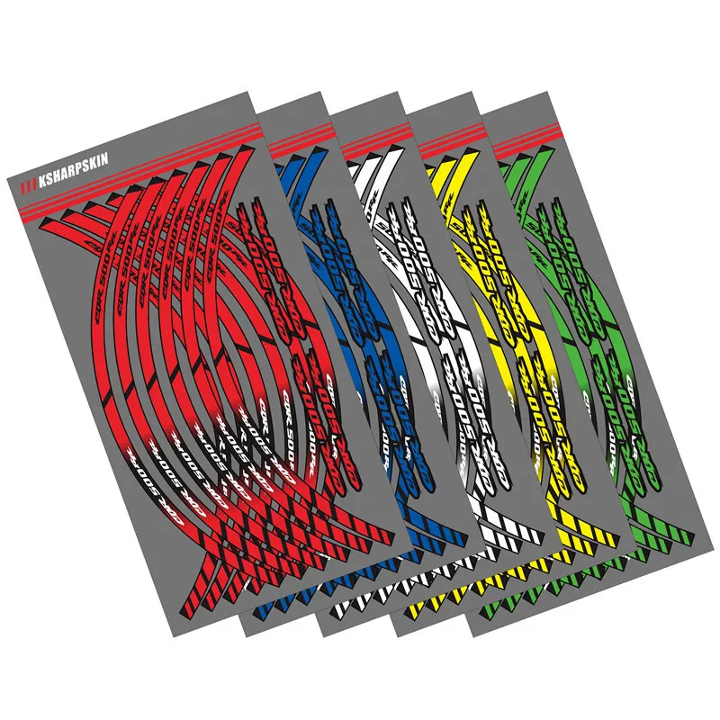 Новая мотоциклетная обувь обода отражающие Стикеры для обода декоративная внутренняя наклейка на обод 12 В Полоску Для HONDA CBR500RR cbr 500rr CBR 500RR