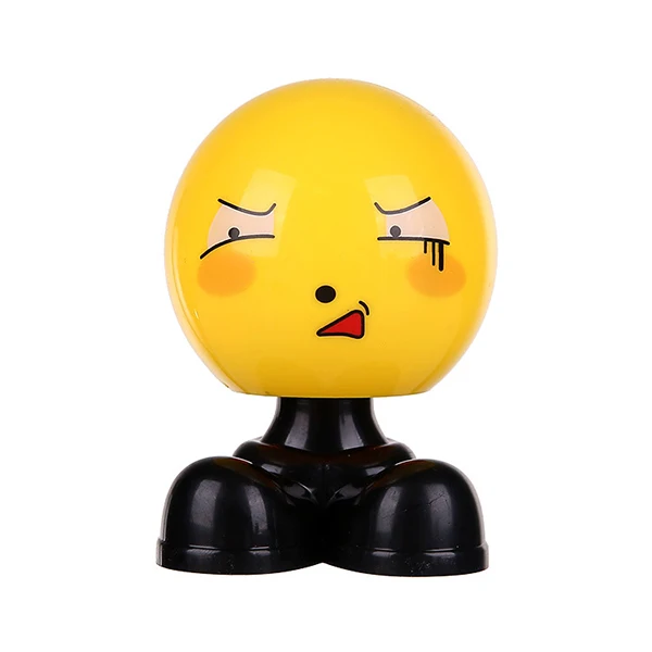 Angry Качающаяся голова игрушки для автомобиля украшения качающаяся игрушка кивающая кукла милая мультяшная фигурка забавная качающаяся Голова Украшения для приборной панели автомобиля - Название цвета: Angry