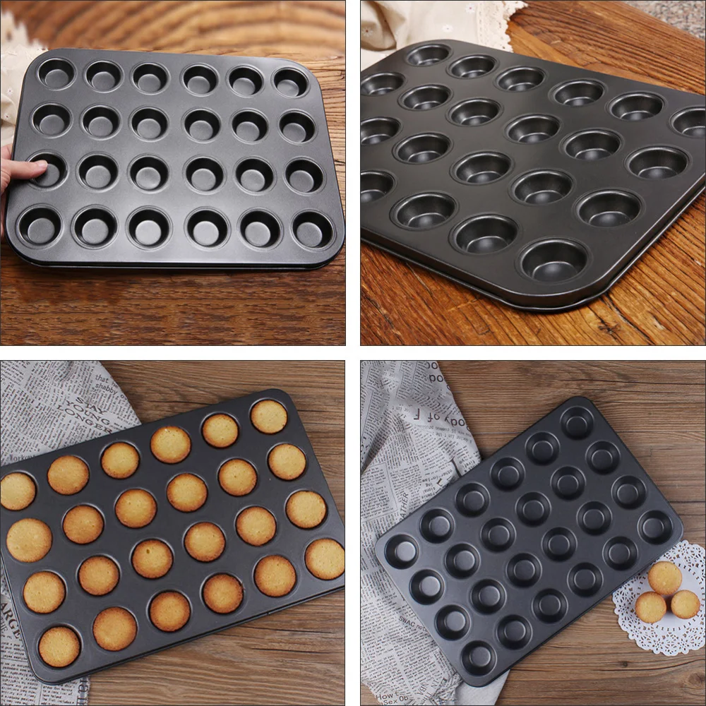 

2 Pcs Reusable Muffin Trays Simple Healthy Cupcake Molds Novel Baking Tools