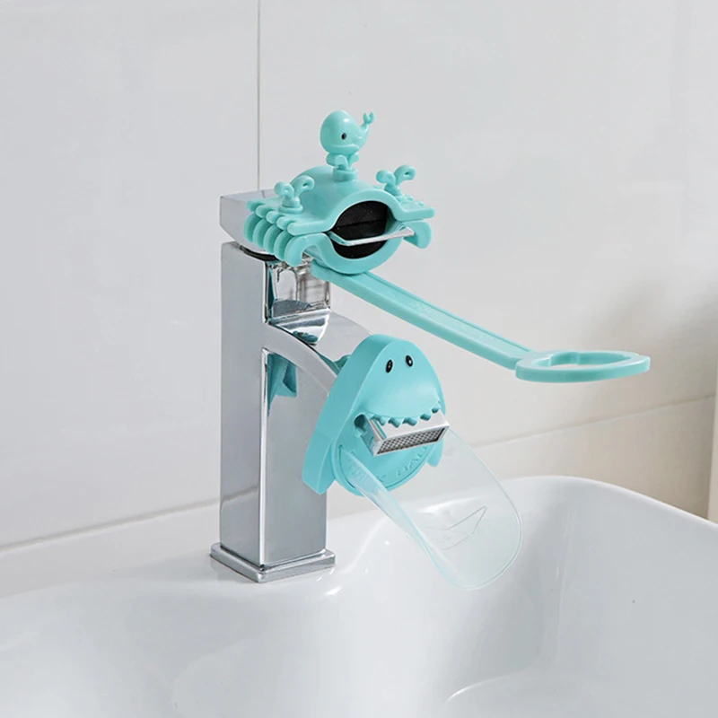 

Newly Cartoon Faucet Extender Water Guide Chutes Splash Proof Water Nozzle Extender Sink Handle Extender FIF66