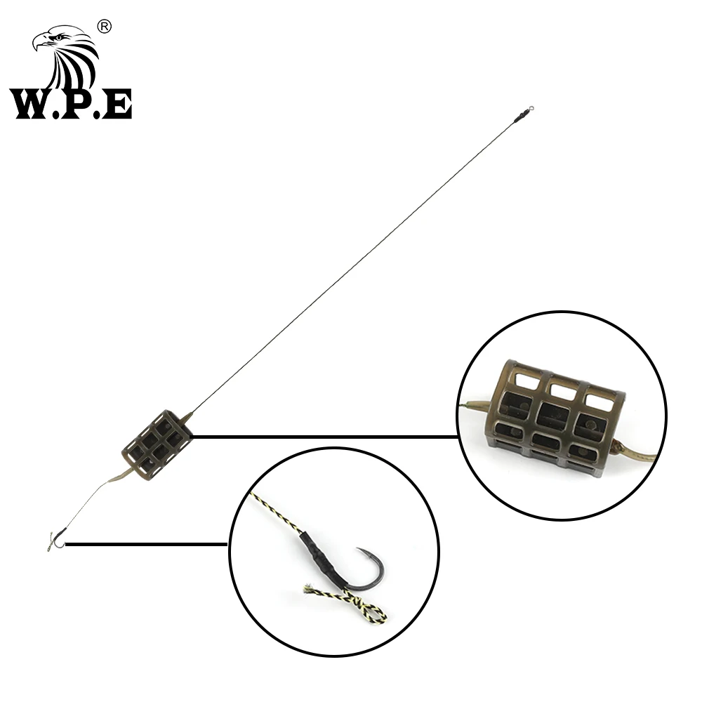 W.P.E 1 шт. рыболовный крючок для карпа группа 30 г/40 г/50 г/60 г/70 г свинцовый сердечник