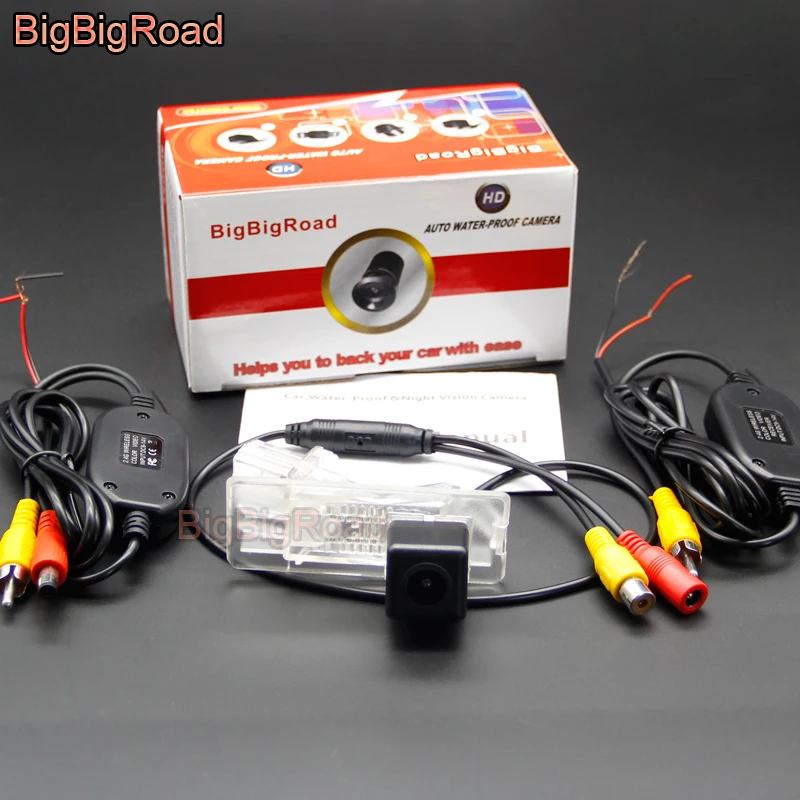 Автомобильная Беспроводная парковочная камера BigBigRoad HD цветное изображение для